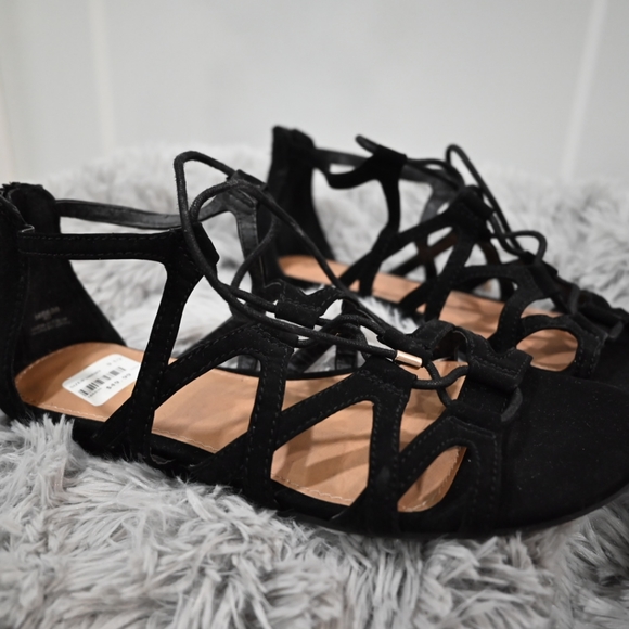 Payless gladiator sandals 10 black - Picture 1 of 3